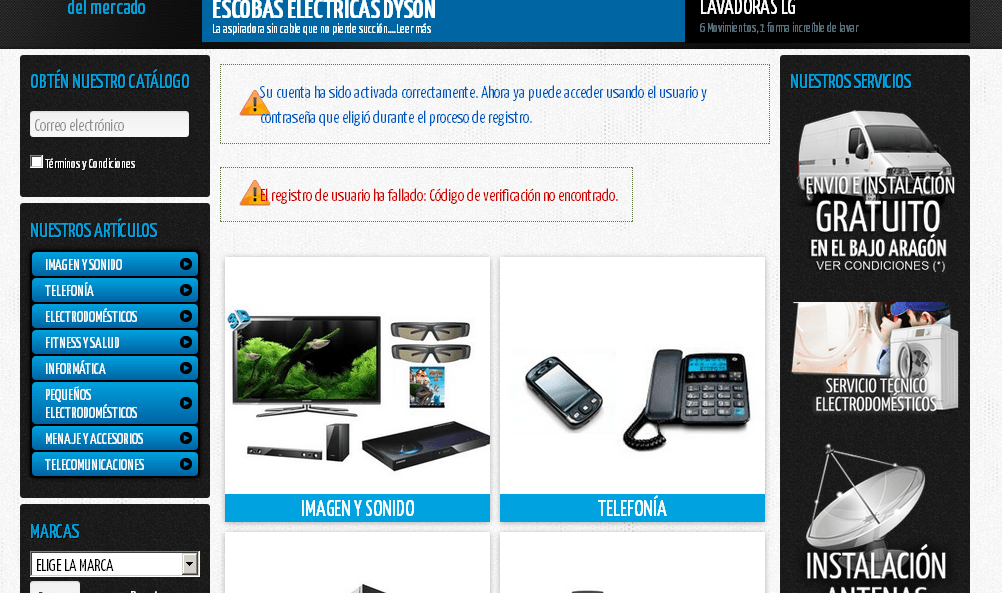 Error al registrar Aparece siguiente mensaje: "El …