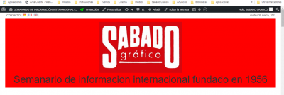 SÁBADO GRÁFICO Secuestrada la edición digital y at