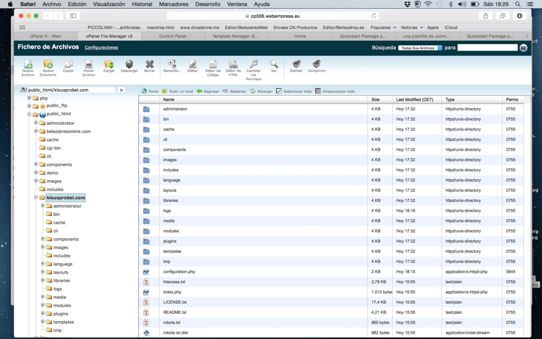 Instalar Quickstart Package plantilla Joomla Preguntas So