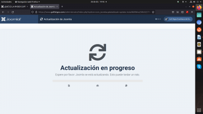 actualización parada