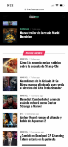 The Cineman  Marvel Studios, DC Comics, Noticias, Peliculas y Series