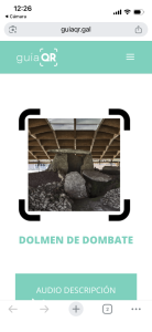 Dolmen de Dombate  guia QR