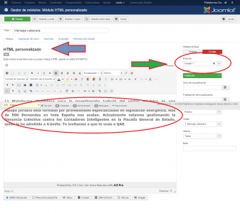 JOOMLA INCIDENCIA