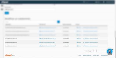 Configuración de subdominios