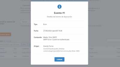 error smtp