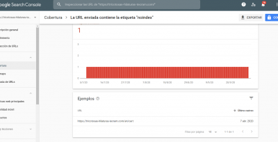 Error Etiqueta noindex