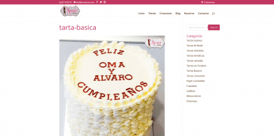 Screenshot 2021 01 17 tarta basica Pastelería Auxai Tartas