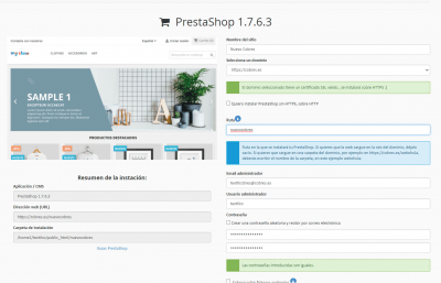 Instalación Prestashop 1 7