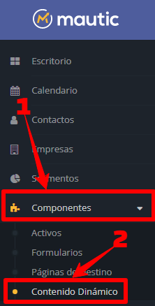 contenido dinámico en Mautic