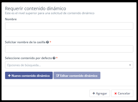 configurar contenido dinámico mautic