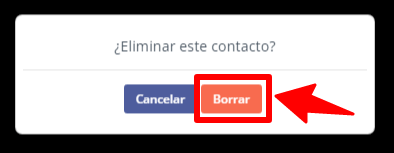 eliminar contacto mautic confirmar