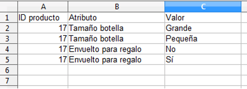 fichero csv combinaciones atributos prestashop fichero csv combinaciones atributos prestashop