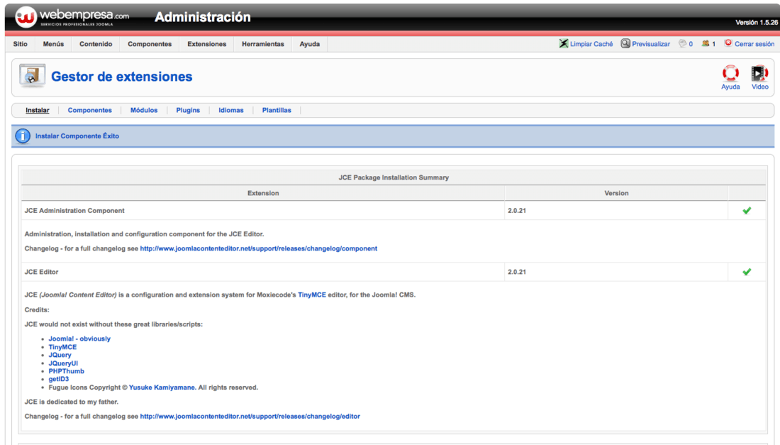 jce joomla 1.5