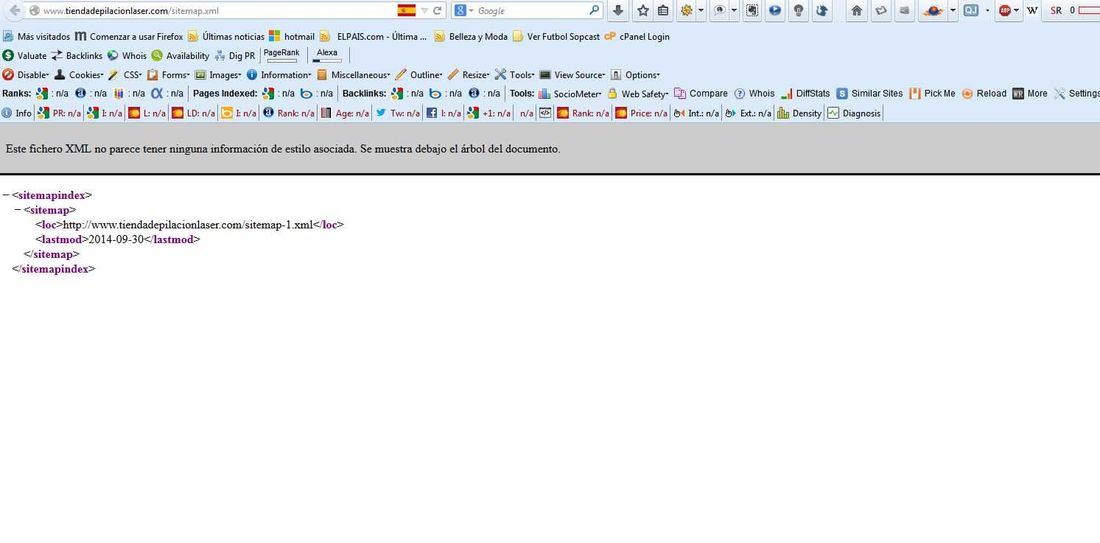 problema o posible problema por 677 errores con sitemap