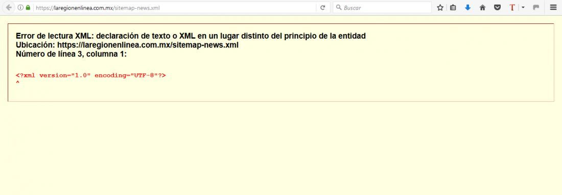 problema al crear el sitemap con xml sitemap google news feeds