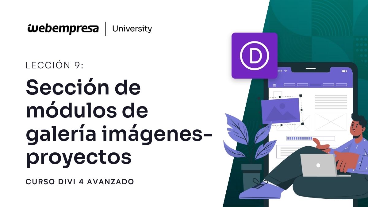 Curso Divi Avanzado - Sección de módulo de galería imágenes - proyectos