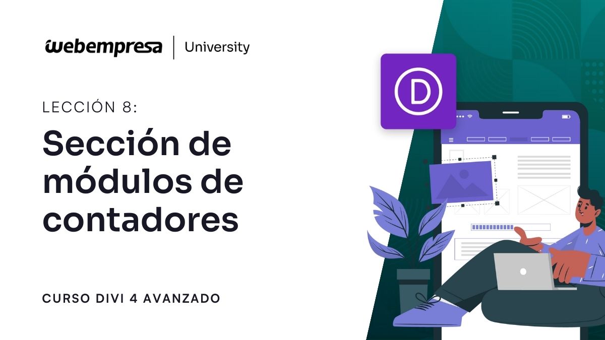 Curso Divi Avanzado - Sección de módulos de contadores