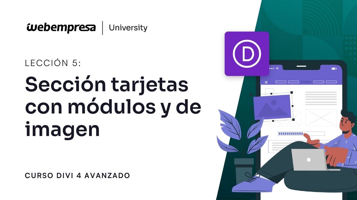 Curso Divi Avanzado - Sección tarjetas con módulos y de imagen