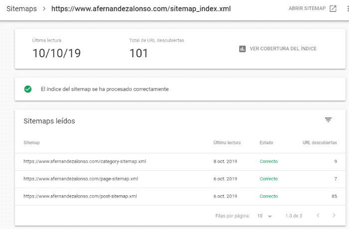 sitemap enviado