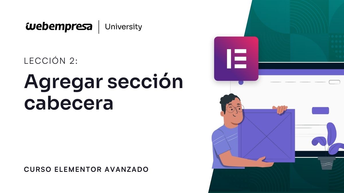 Curso Elementor Avanzado - Agregar sección cabecera