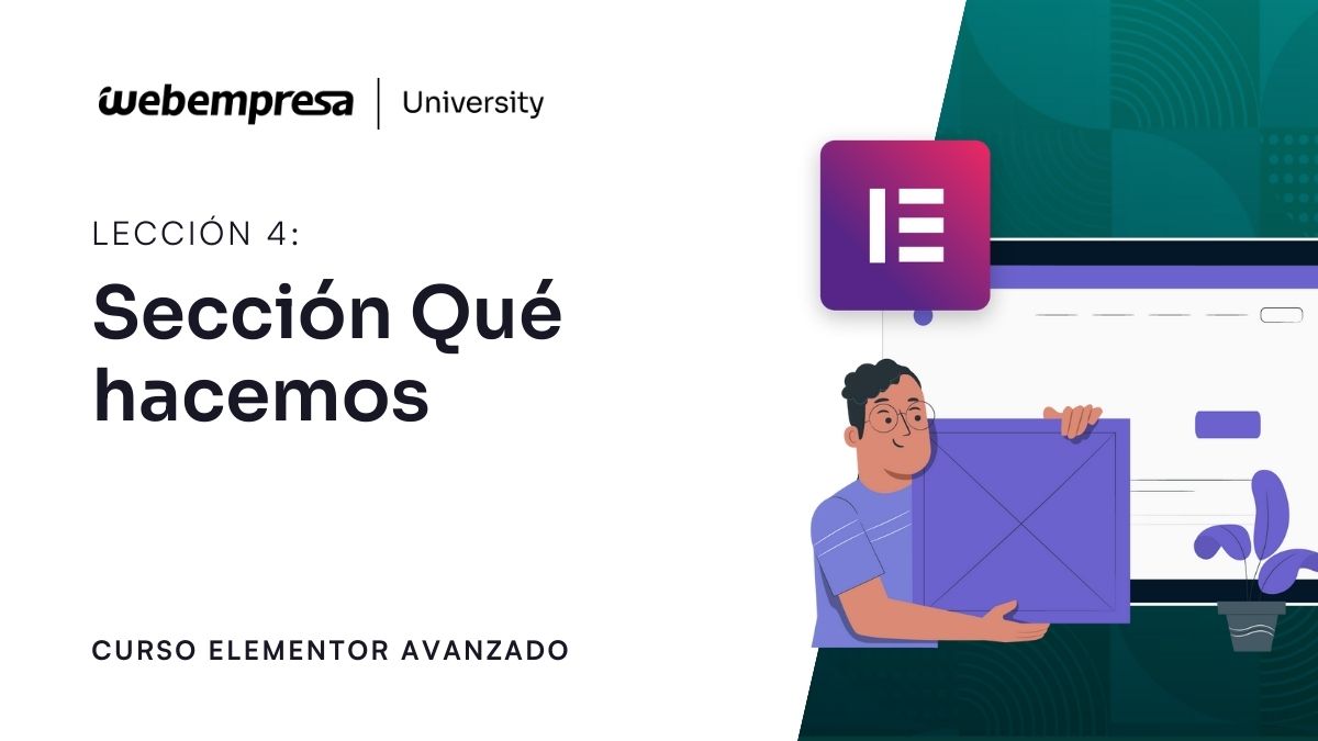 Curso Elementor Avanzado - Sección Qué hacemos