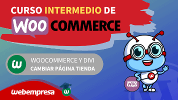 Curso de WooCommerce Intermedio - WooCommerce y Divi - Cambiar página Tienda