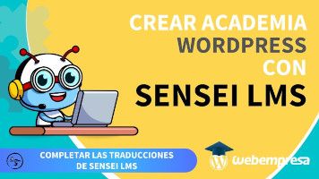 Crear Academia online con WordPress - Completar las traducciones de Sensei LMS