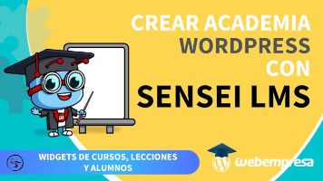 Crear Academia online con WordPress - Widgets de Cursos, Lecciones y Alumnos