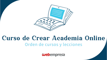 Curso Crear Academia Online Sensei LMS - Orden de Cursos y Lecciones