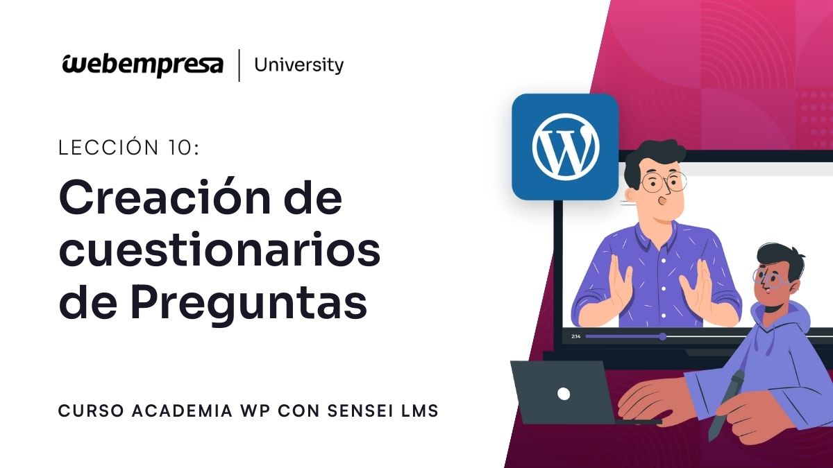 Curso Crear Academia Online Sensei LMS - Creación de cuestionarios de Preguntas