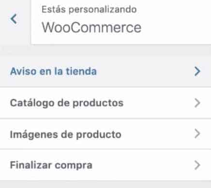 Curso de StoreFront Básico - Opciones de WooCommerce