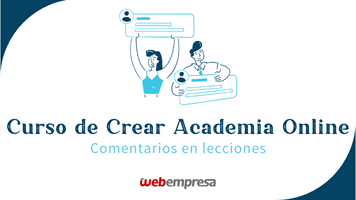 Curso Crear Academia Online Sensei LMS - Comentarios en Lecciones