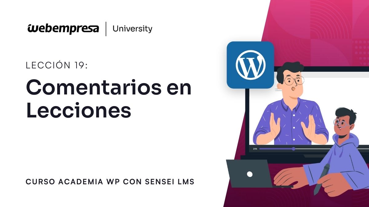 Curso Crear Academia Online Sensei LMS - Comentarios en Lecciones