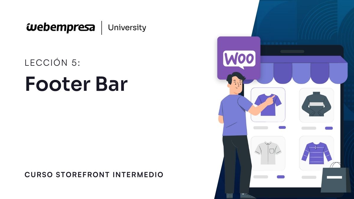 Curso Storefront Intermedio WordPress - Footer Bar