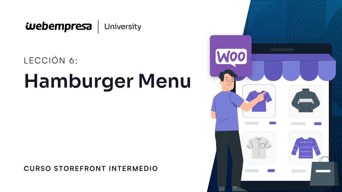 Curso Storefront Intermedio WordPress - Hamburguer menú