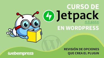 Curso de JetPack en WordPress básico - Revisión de opciones que crea el plugin