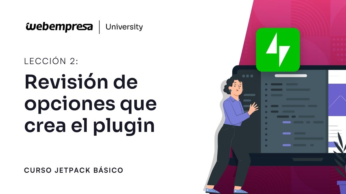 Curso Jetpack WordPress - Revisión Opciones Plugin