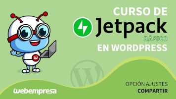 Curso de JetPack en WordPress básico - Opción Ajustes - Compartir