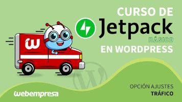 Curso de JetPack en WordPress básico - Opción Ajustes - Tráfico