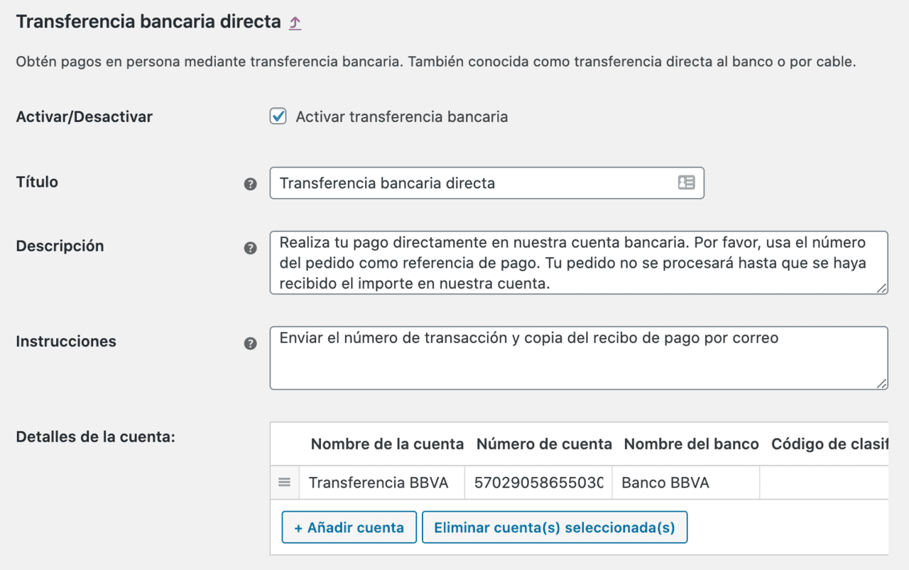 Transferencia Bancaria