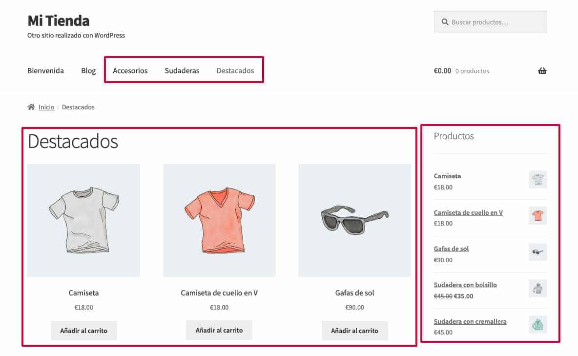Curso de WooCommerce básico - Mostrar productos por categoría y productos destacados