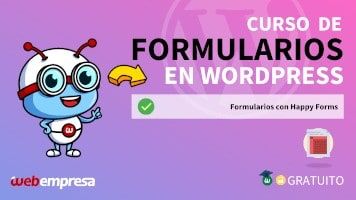 Curso de Formularios en WordPress - Formularios con Happy Forms