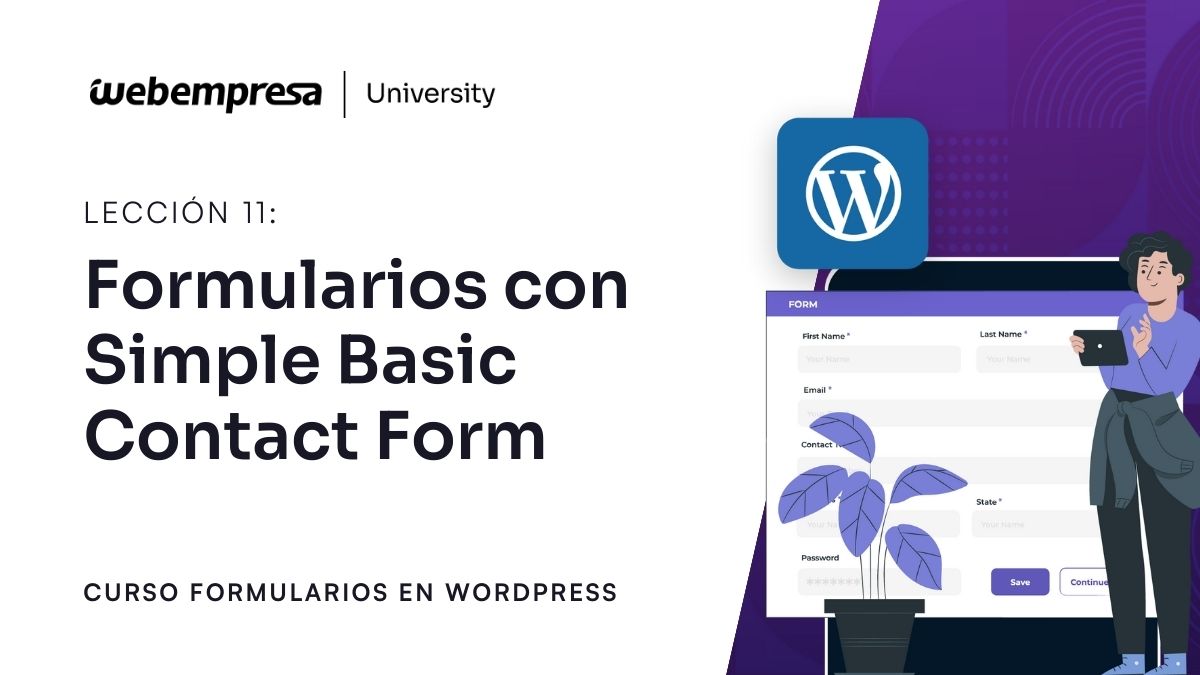 Curso Formularios WordPress - Formularios con Simple Basic Contact Form