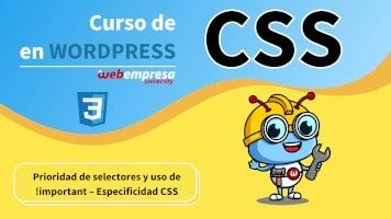 Curso de CSS en WordPress - Especificidad CSS