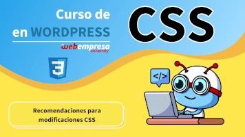 urso de CSS en WordPress - Recomendaciones para modificaciones CSS