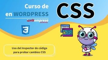 Curso de CSS en WordPress - Uso del Inspector de código para probar cambios CSS
