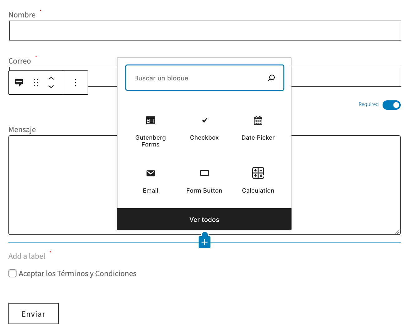 Gutenberg Forms