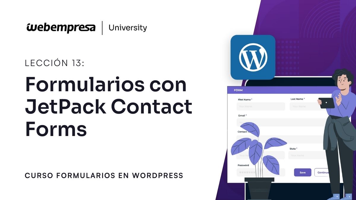 Curso Formularios WordPress - Formularios con Jetpack Contact Forms