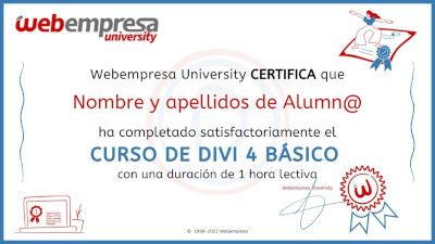 Webempresa University - Curso de Divi 4 básico