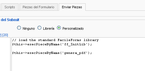 Configuración de breezing forms